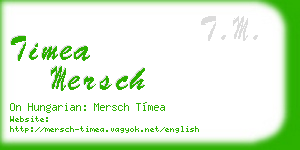 timea mersch business card